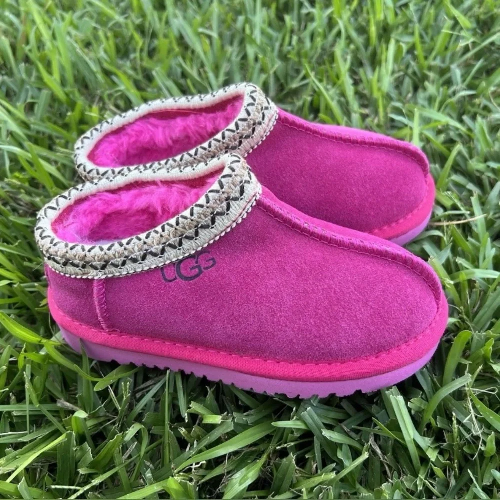 Girls UGG Tasman 2 Slipper Toddler/Little Kid in Rock Rose Size 8 READ - Picture 1 of 5
